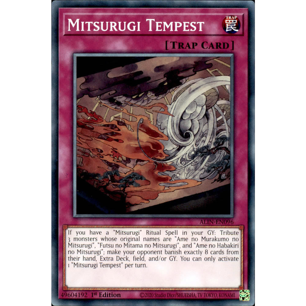 Mitsurugi Tempest ALIN-EN096 Yu-Gi-Oh! Card from the Alliance Insight Set