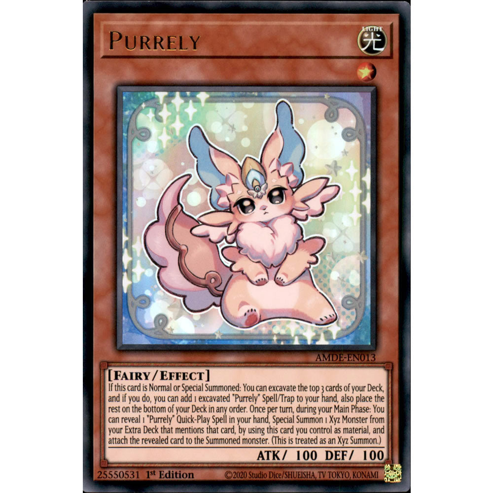 Purrely AMDE-EN013 Yu-Gi-Oh! Card from the Amazing Defenders Set