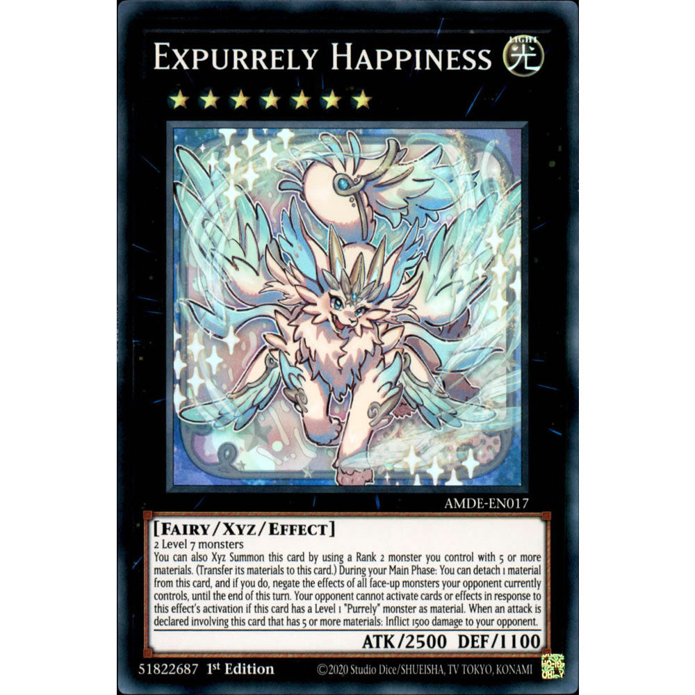 Expurrely Happiness AMDE-EN017 Yu-Gi-Oh! Card from the Amazing Defenders Set