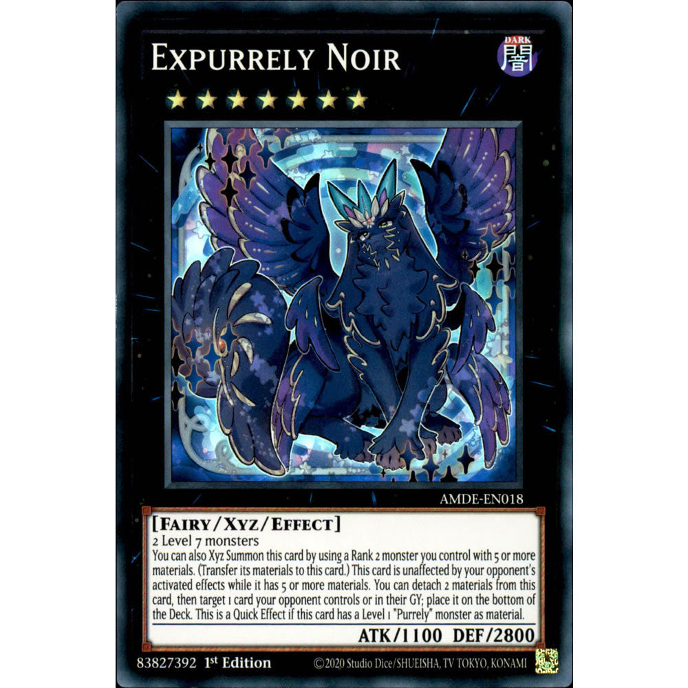 Expurrely Noir AMDE-EN018 Yu-Gi-Oh! Card from the Amazing Defenders Set