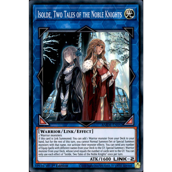 yugioh isolde deck Isolde, Two Tales of the Noble Knights AMDE-EN052 Yu-Gi-Oh! Card