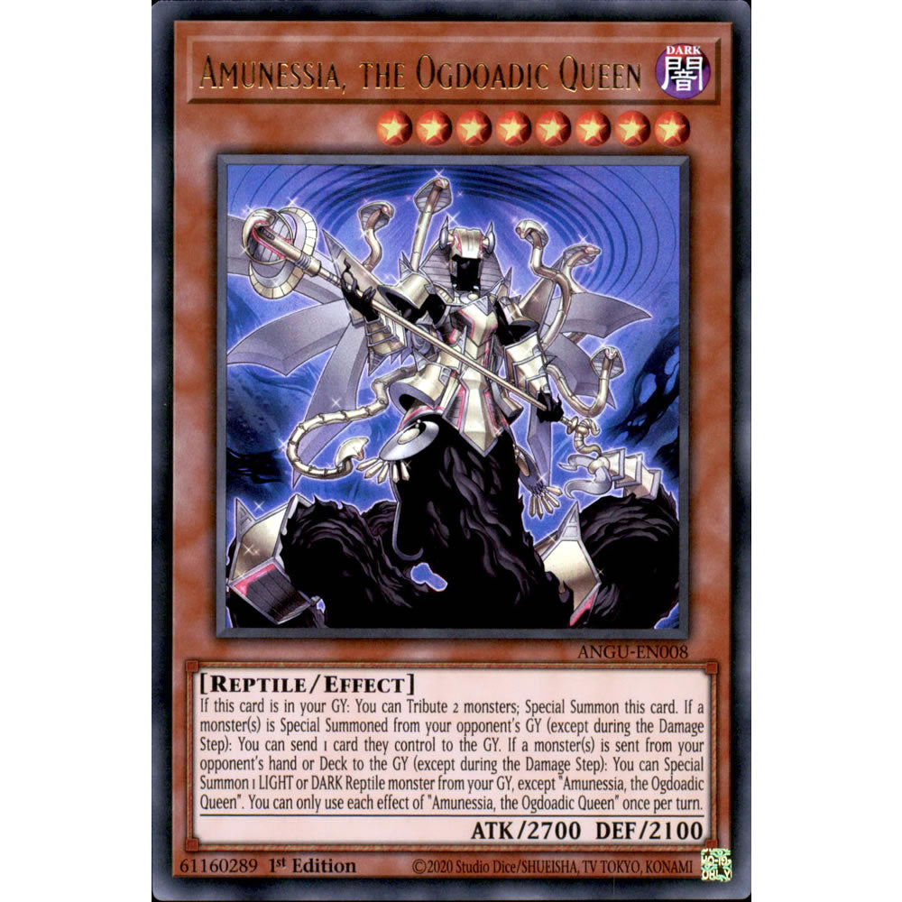 Amunessia, the Ogdoadic Queen ANGU-EN008 Yu-Gi-Oh! Card from the Ancient Guardians Set