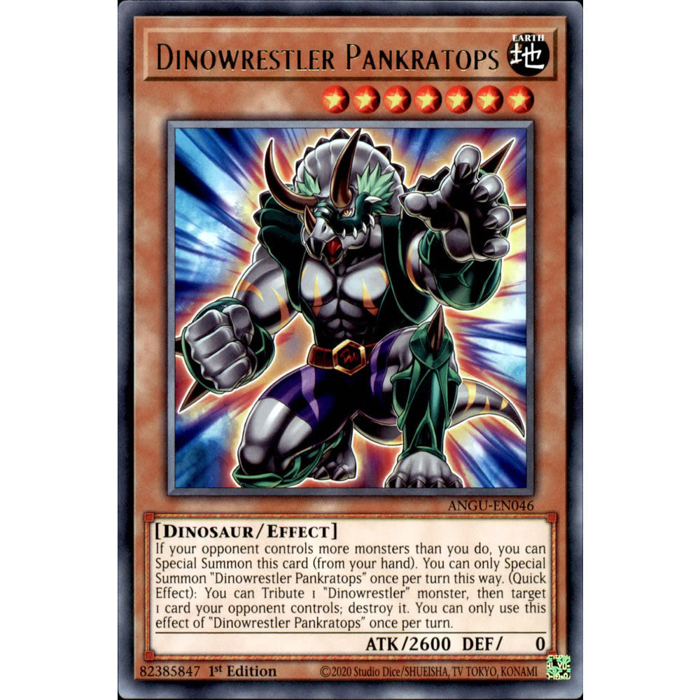 Dinowrestler Pankratops ANGU-EN046 Yu-Gi-Oh! Card from the Ancient Guardians Set