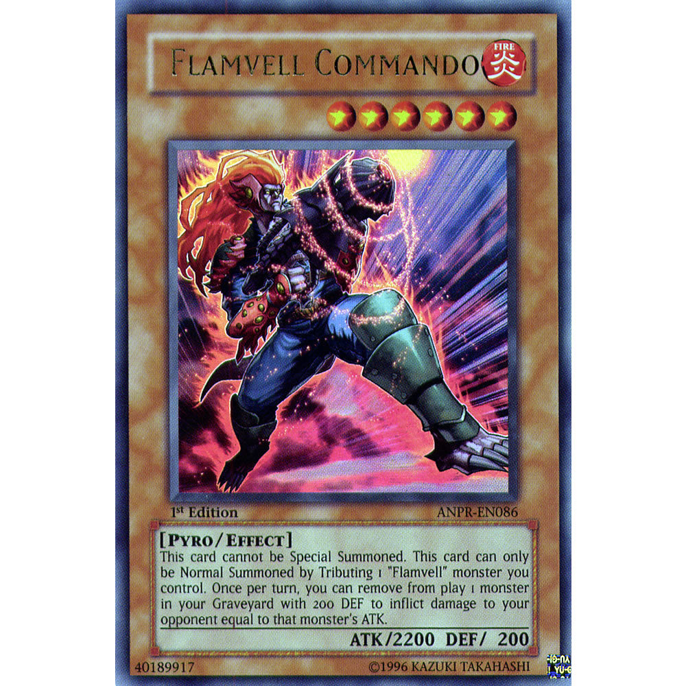 Flamvell Commando ANPR-EN086 Yu-Gi-Oh! Card from the Ancient Prophecy Set