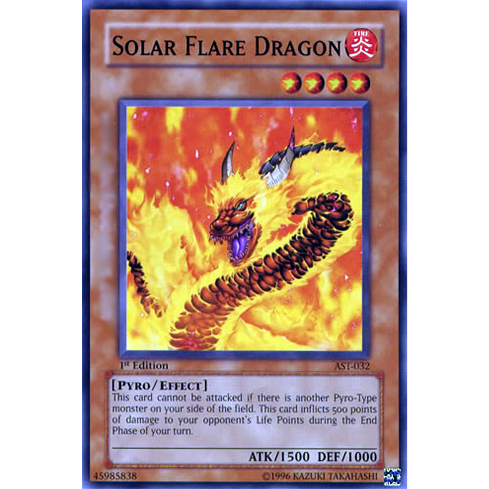 Solar Flare Dragon AST-032 Yu-Gi-Oh! Card from the Ancient Sanctuary Set