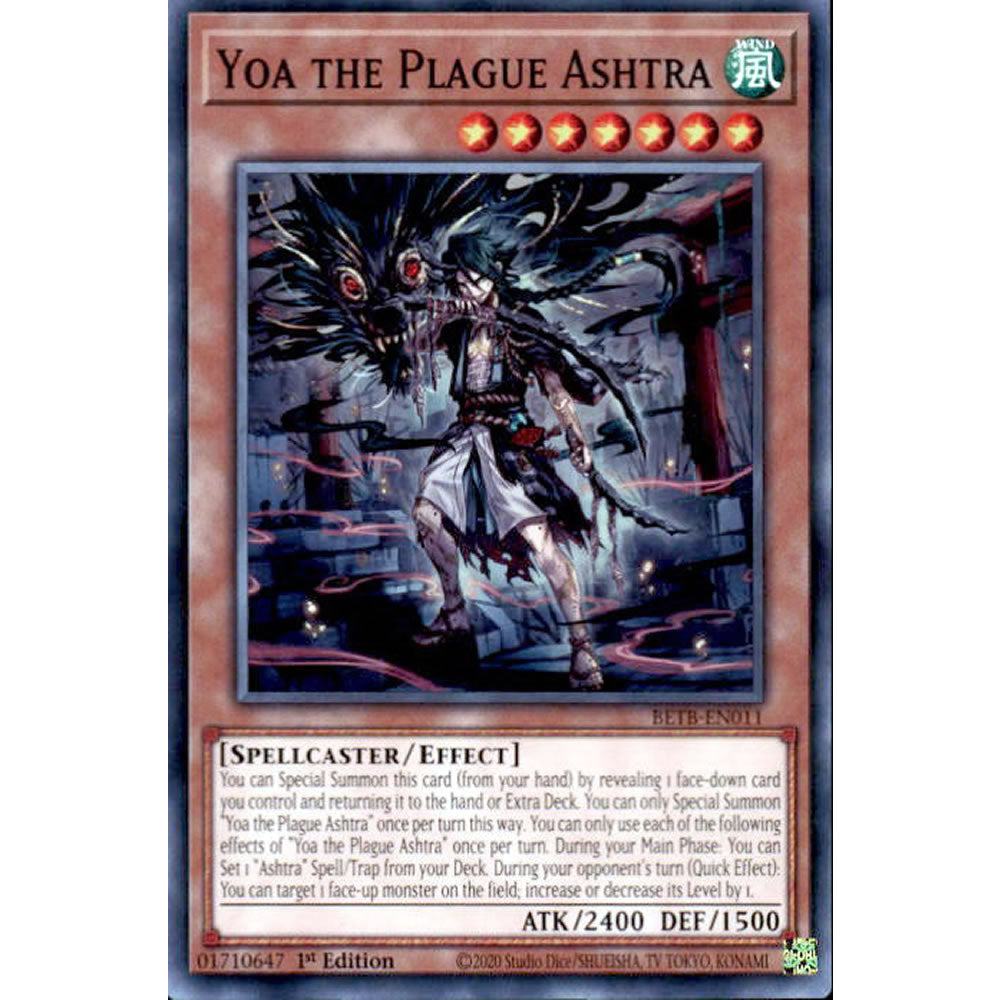 Yoa the Plague Ashtra BETB-EN011 Yu-Gi-Oh! Card from the Beyond the Brave Set