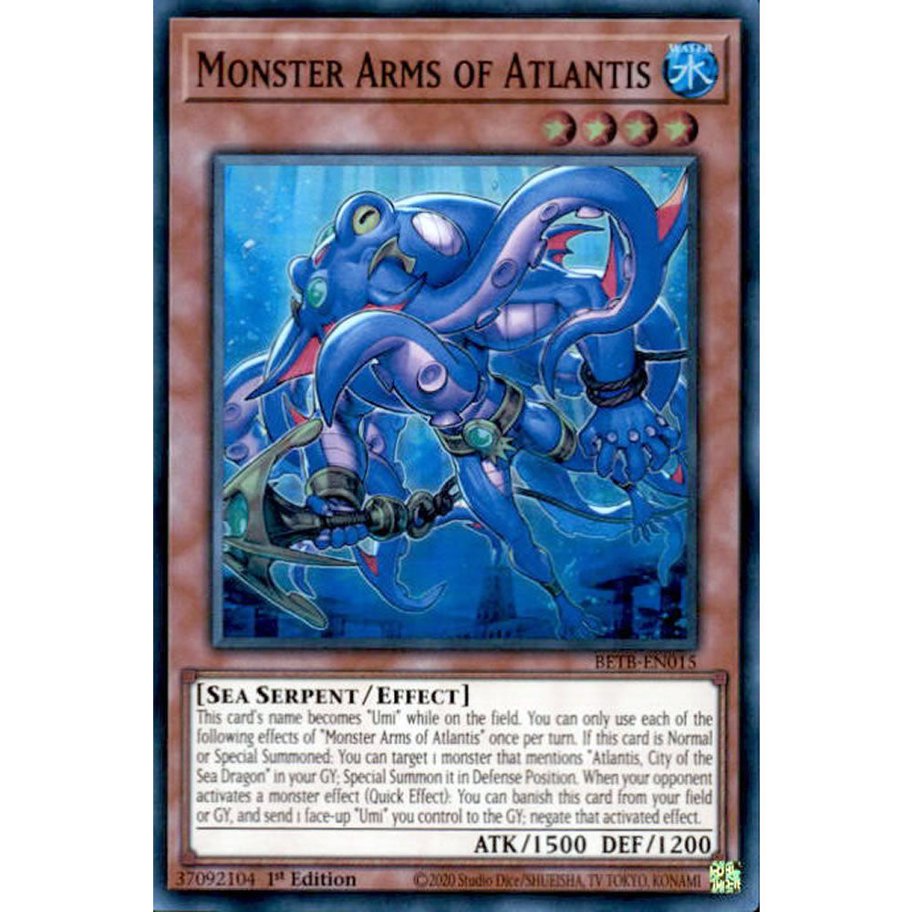 Monster Arms of Atlantis BETB-EN015 Yu-Gi-Oh! Card from the Beyond the Brave Set