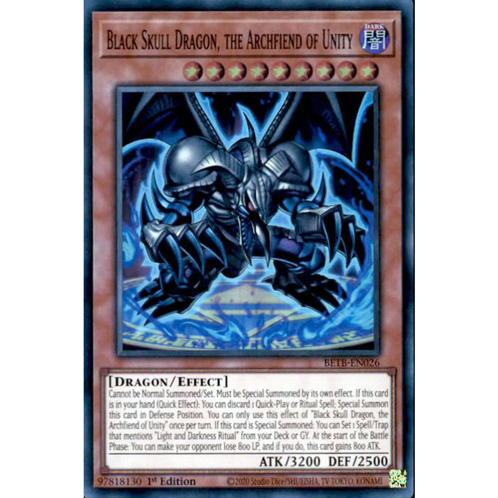 Black Skull Dragon, the Archfiend of Unity BETB-EN026 Yu-Gi-Oh! Card from the Beyond the Brave Set