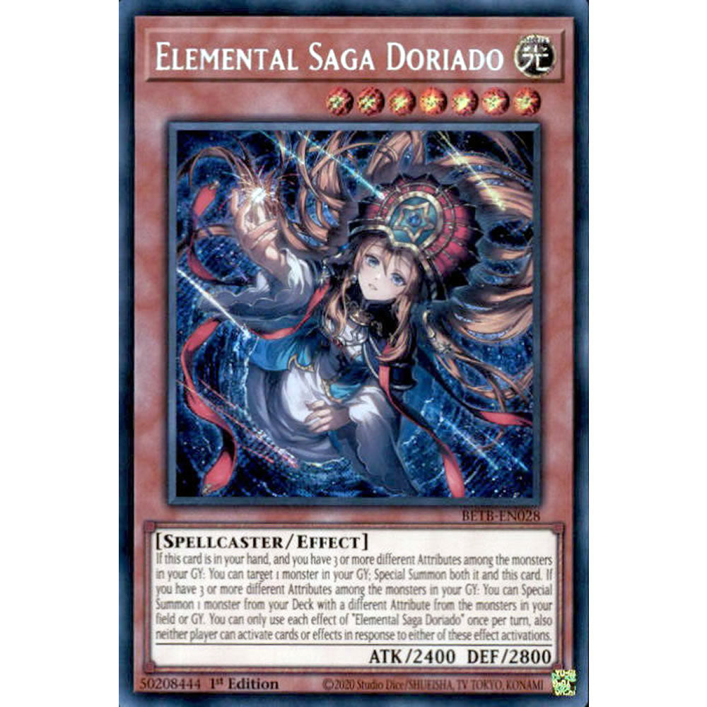 Elemental Saga Doriado BETB-EN028 Yu-Gi-Oh! Card from the Beyond the Brave Set