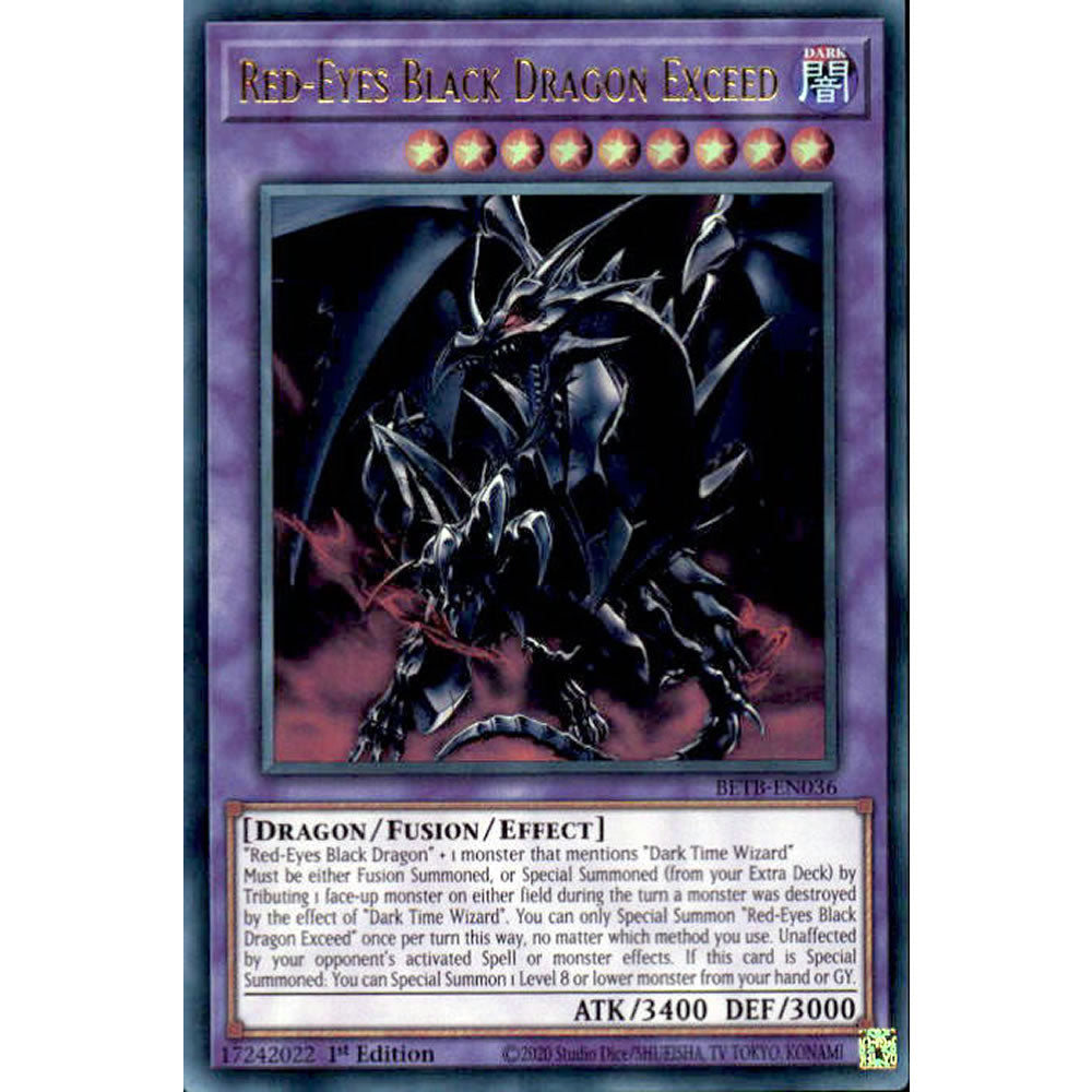 Red-Eyes Black Dragon Exceed BETB-EN036 Yu-Gi-Oh! Card from the Beyond the Brave Set