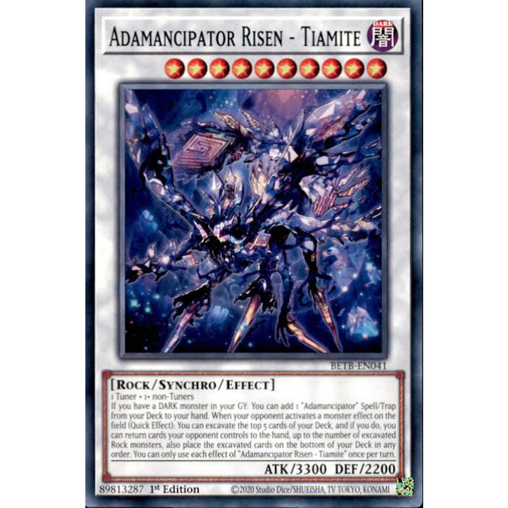 Adamancipator Risen - Tiamite BETB-EN041 Yu-Gi-Oh! Card from the Beyond the Brave Set