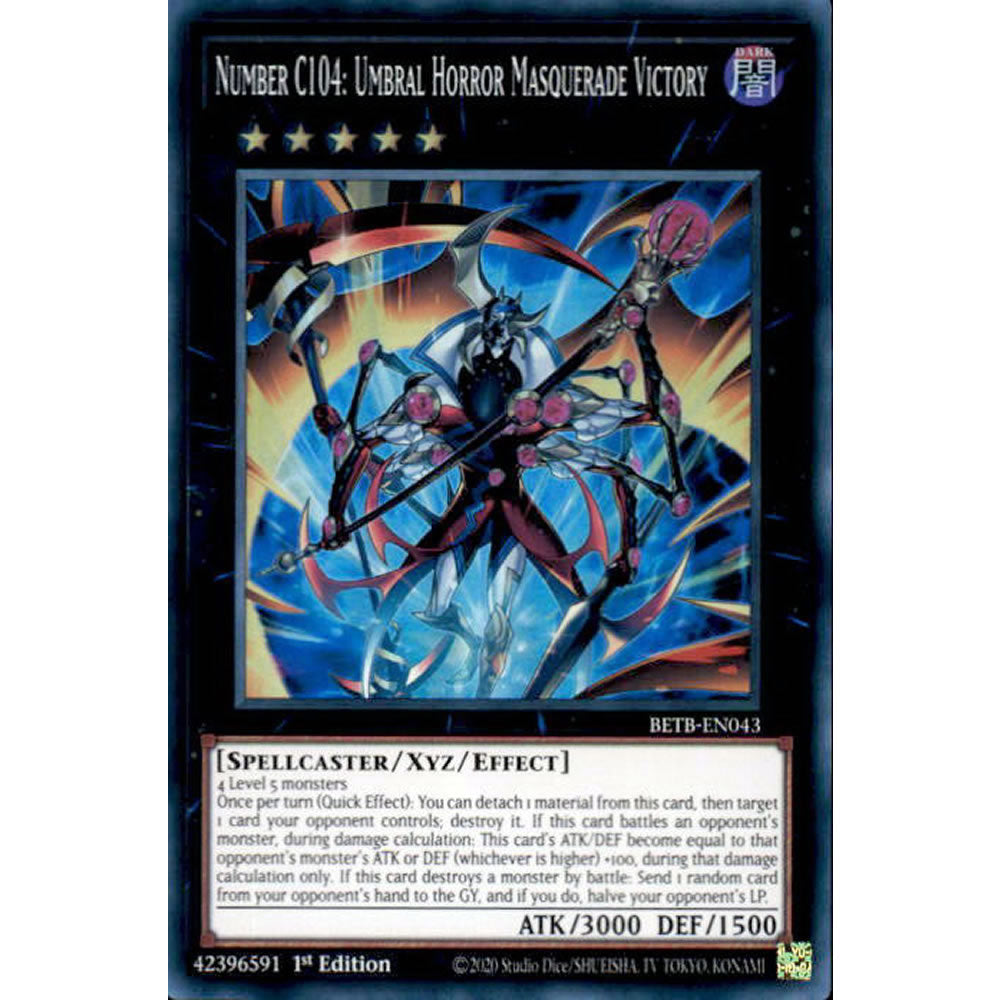 Number C104: Umbral Horror Masquerade Victory BETB-EN043 Yu-Gi-Oh! Card from the Beyond the Brave Set