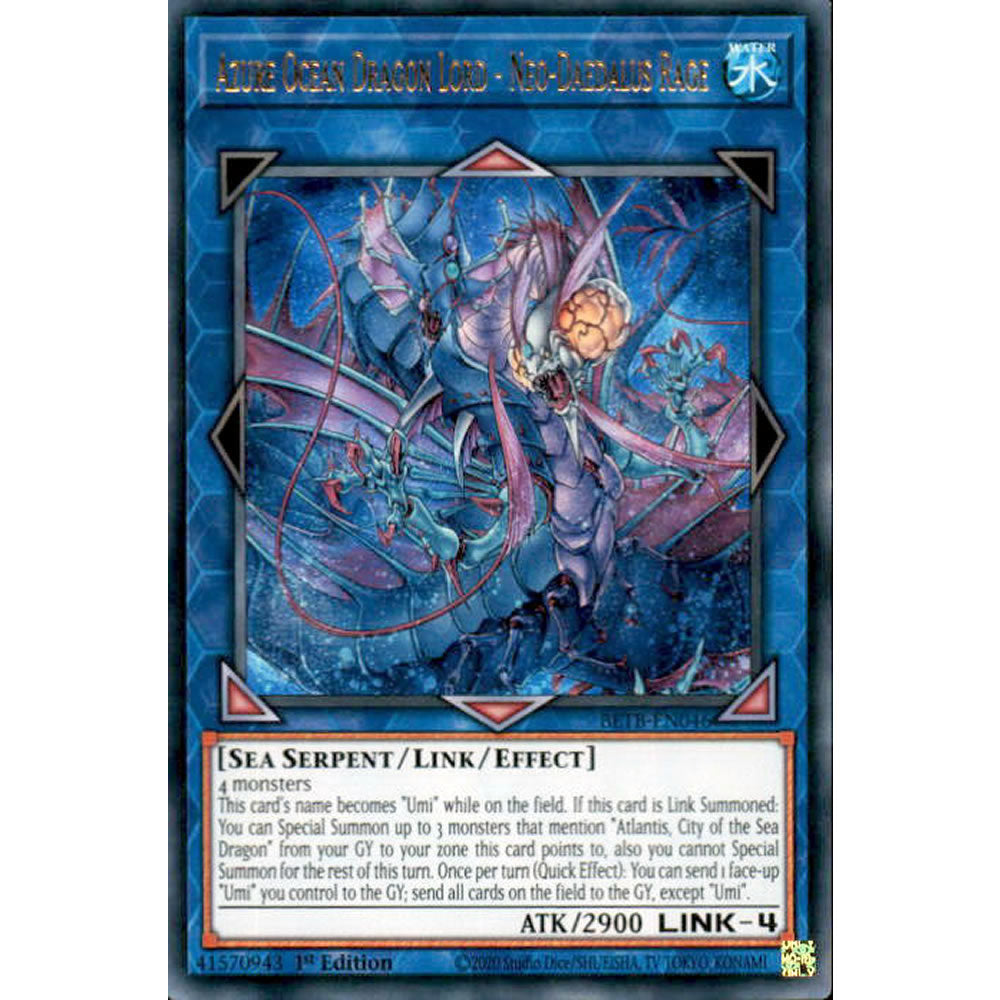 Azure Ocean Dragon Lord - Neo-Daedalus Rage BETB-EN046 Yu-Gi-Oh! Card from the Beyond the Brave Set