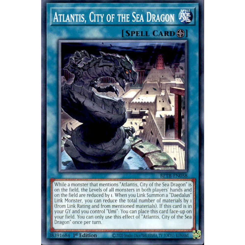 Atlantis, City of the Sea Dragon BETB-EN058 Yu-Gi-Oh! Card from the Beyond the Brave Set