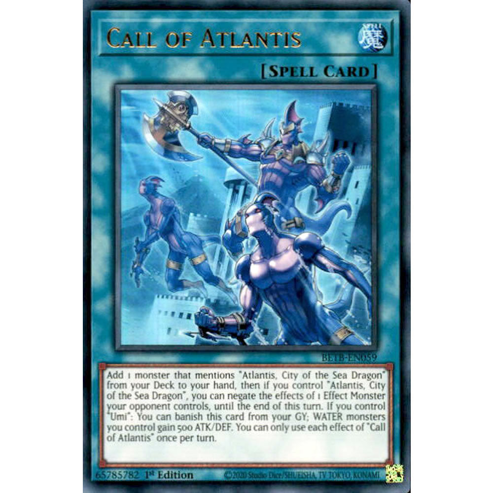 Call of Atlantis BETB-EN059 Yu-Gi-Oh! Card from the Beyond the Brave Set