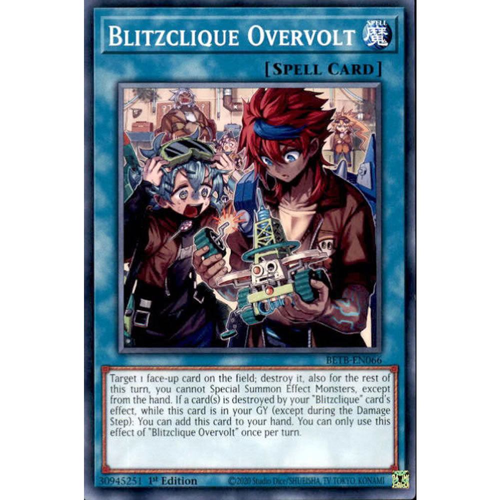 Blitzclique Overvolt BETB-EN066 Yu-Gi-Oh! Card from the Beyond the Brave Set