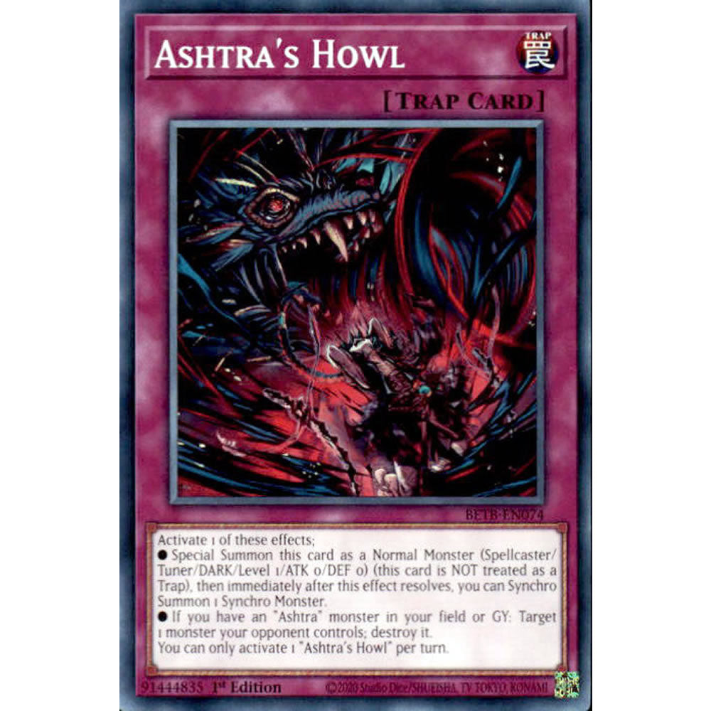 Ashtra's Howl BETB-EN074 Yu-Gi-Oh! Card from the Beyond the Brave Set