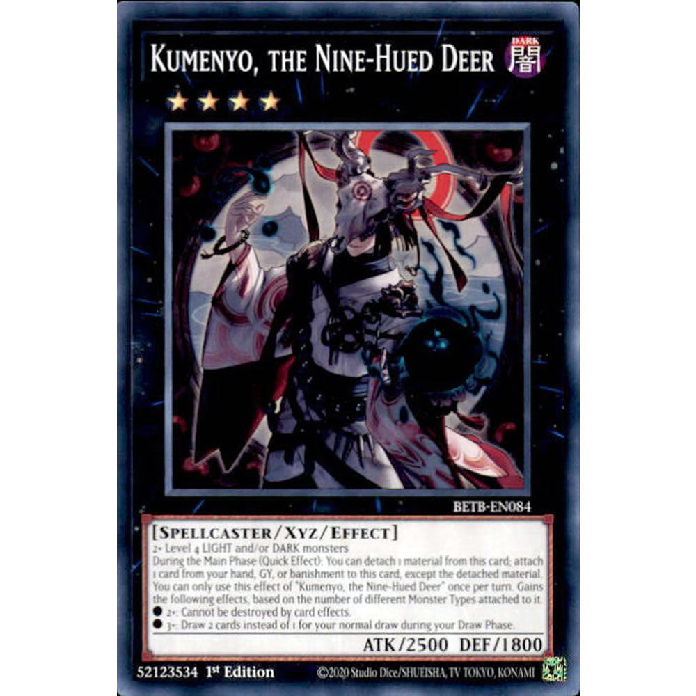Kumenyo, the Nine-Hued Deer BETB-EN084 Yu-Gi-Oh! Card from the Beyond the Brave Set
