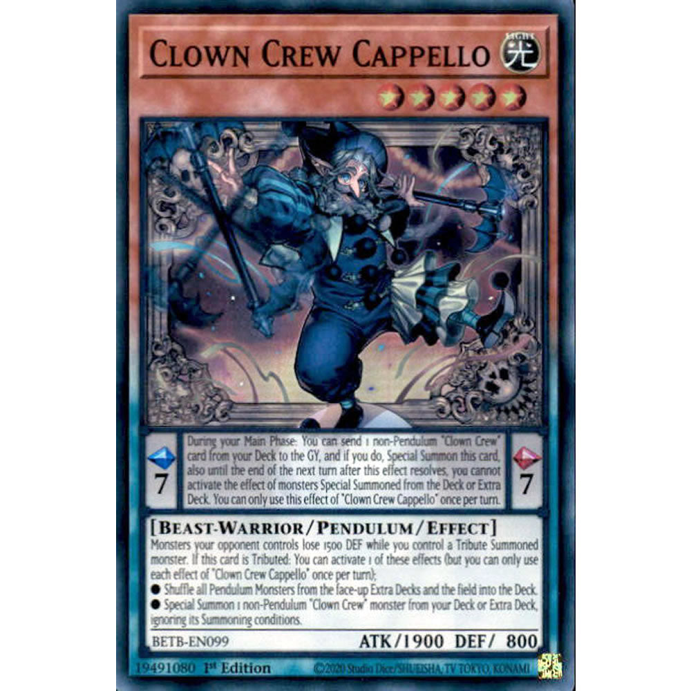 Clown Crew Cappello BETB-EN099 Yu-Gi-Oh! Card from the Beyond the Brave Set