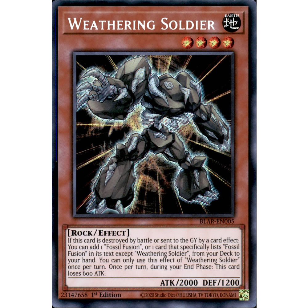 Weathering Soldier BLAR-EN005 Yu-Gi-Oh! Card from the Battles of Legend: Armageddon Set