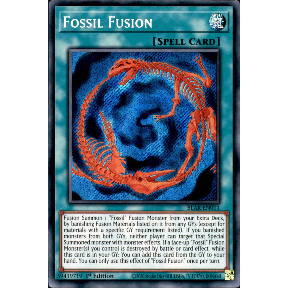 Fossil Fusion BLAR-EN011 Yu-Gi-Oh! Card from the Battles of Legend: Armageddon Set