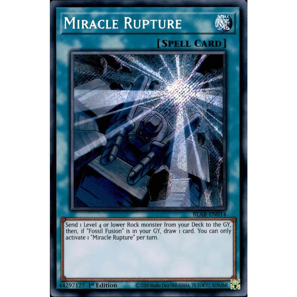Miracle Rupture BLAR-EN014 Yu-Gi-Oh! Card from the Battles of Legend: Armageddon Set
