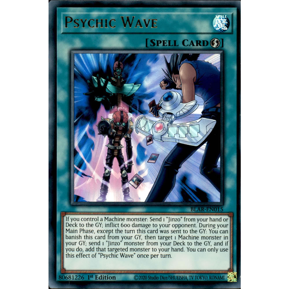 Psychic Wave BLAR-EN015 Yu-Gi-Oh! Card from the Battles of Legend: Armageddon Set