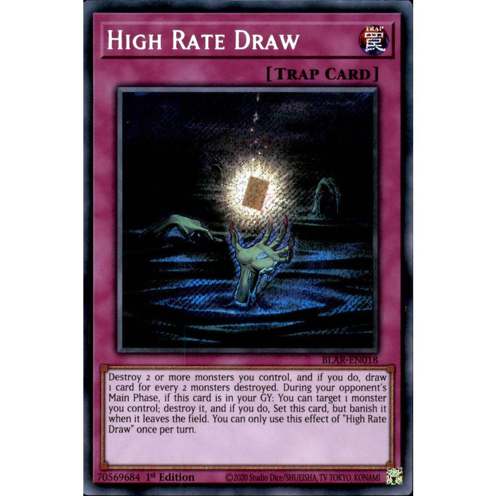 High Rate Draw BLAR-EN018 Yu-Gi-Oh! Card from the Battles of Legend: Armageddon Set