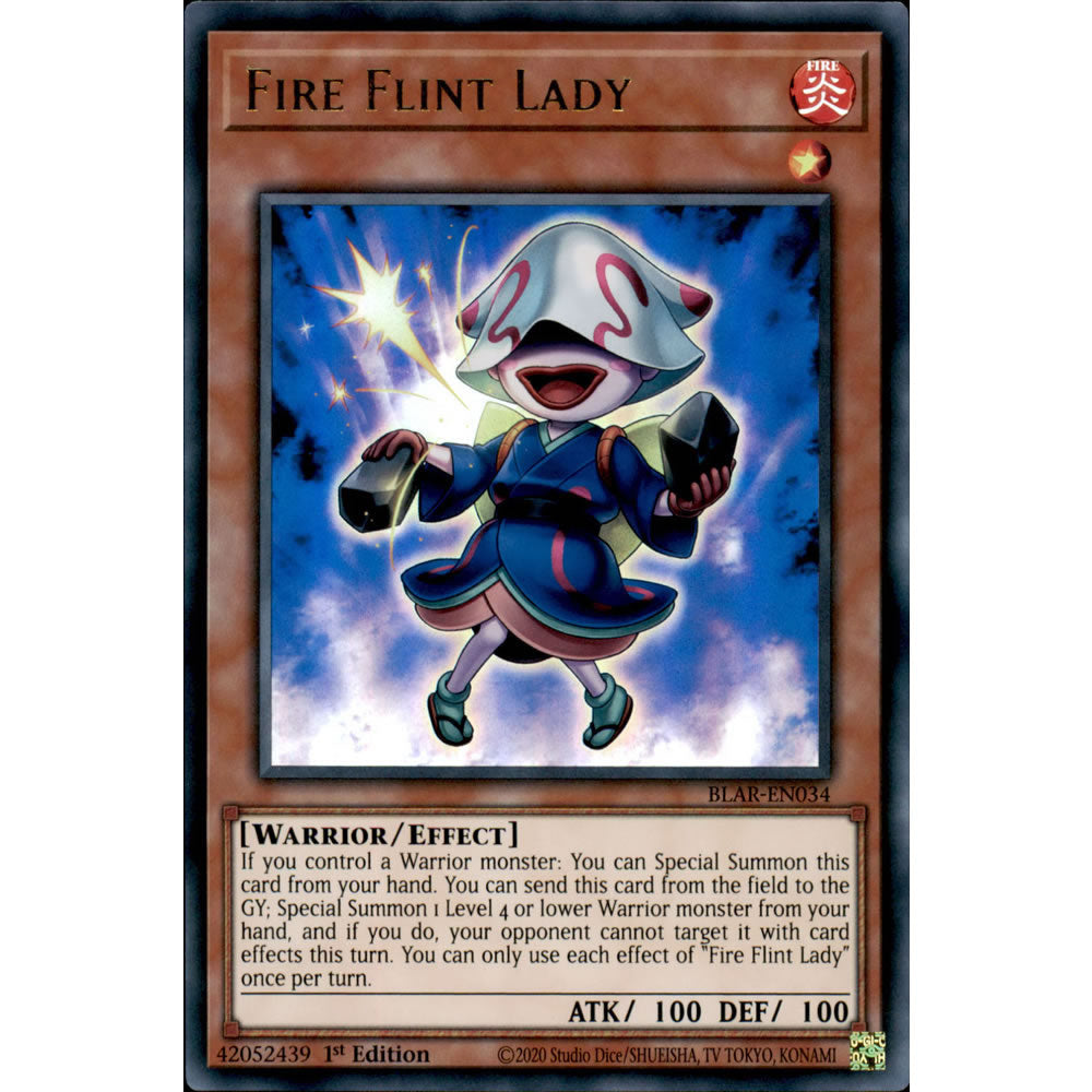 Fire Flint Lady BLAR-EN034 Yu-Gi-Oh! Card from the Battles of Legend: Armageddon Set
