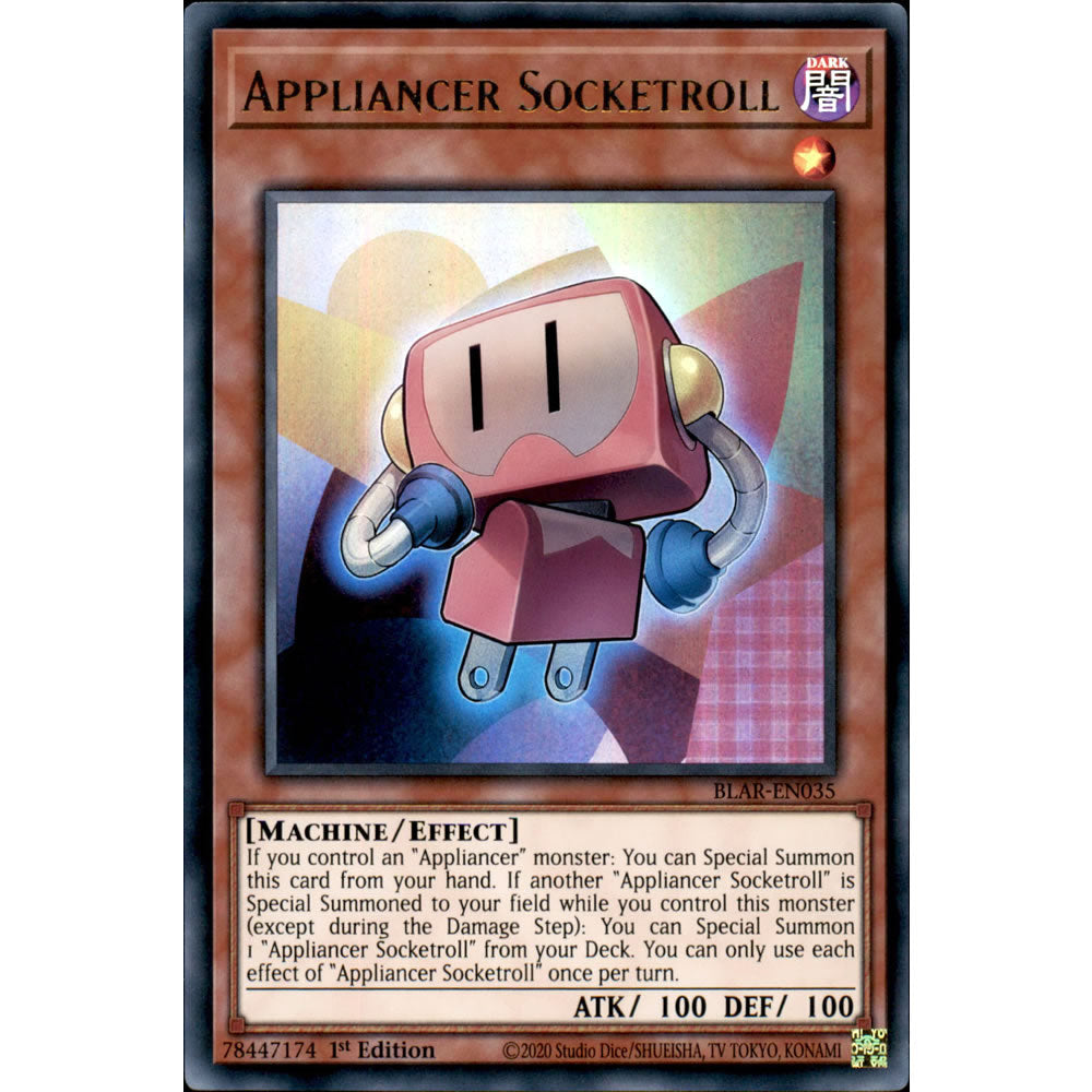 Appliancer Socketroll BLAR-EN035 Yu-Gi-Oh! Card from the Battles of Legend: Armageddon Set