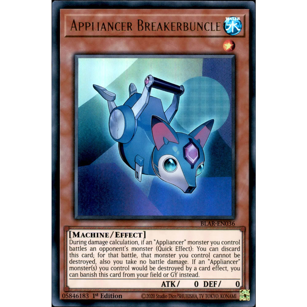 Appliancer Breakerbuncle BLAR-EN036 Yu-Gi-Oh! Card from the Battles of Legend: Armageddon Set