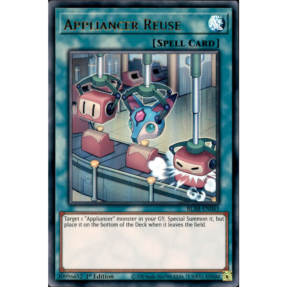 Appliancer Reuse BLAR-EN043 Yu-Gi-Oh! Card from the Battles of Legend: Armageddon Set