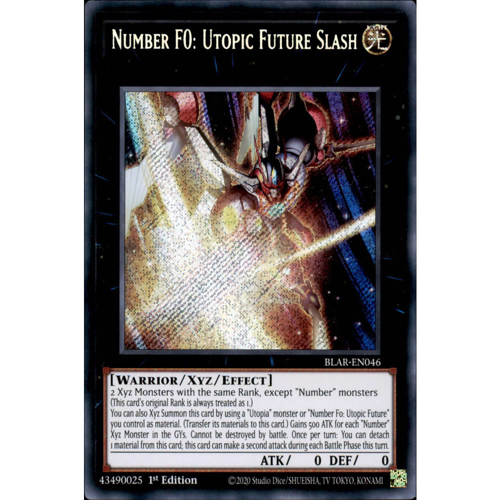 Number F0: Utopic Future Slash BLAR-EN046 Yu-Gi-Oh! Card from the Battles of Legend: Armageddon Set