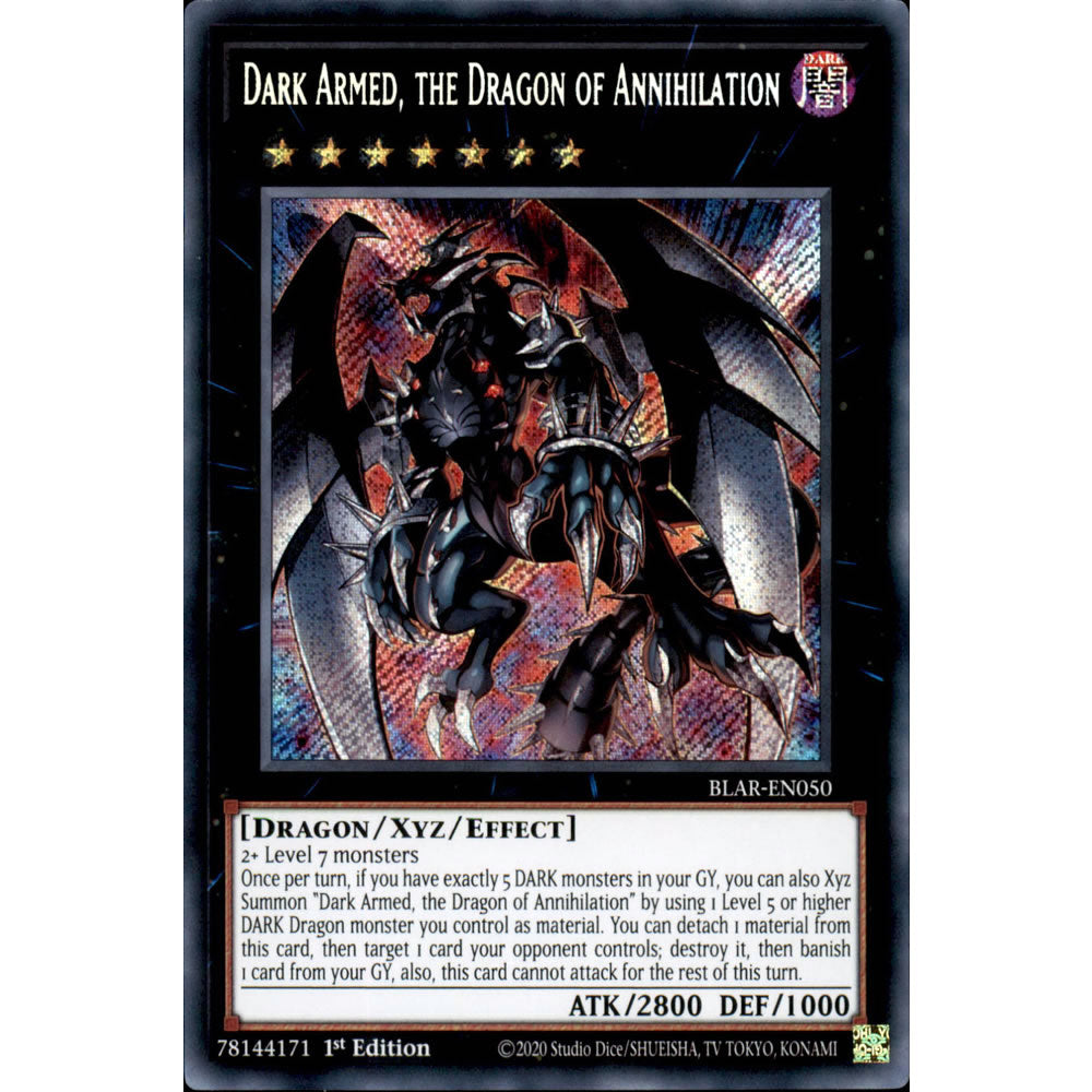Dark Armed, the Dragon of Annihilation BLAR-EN050 Yu-Gi-Oh! Card from the Battles of Legend: Armageddon Set