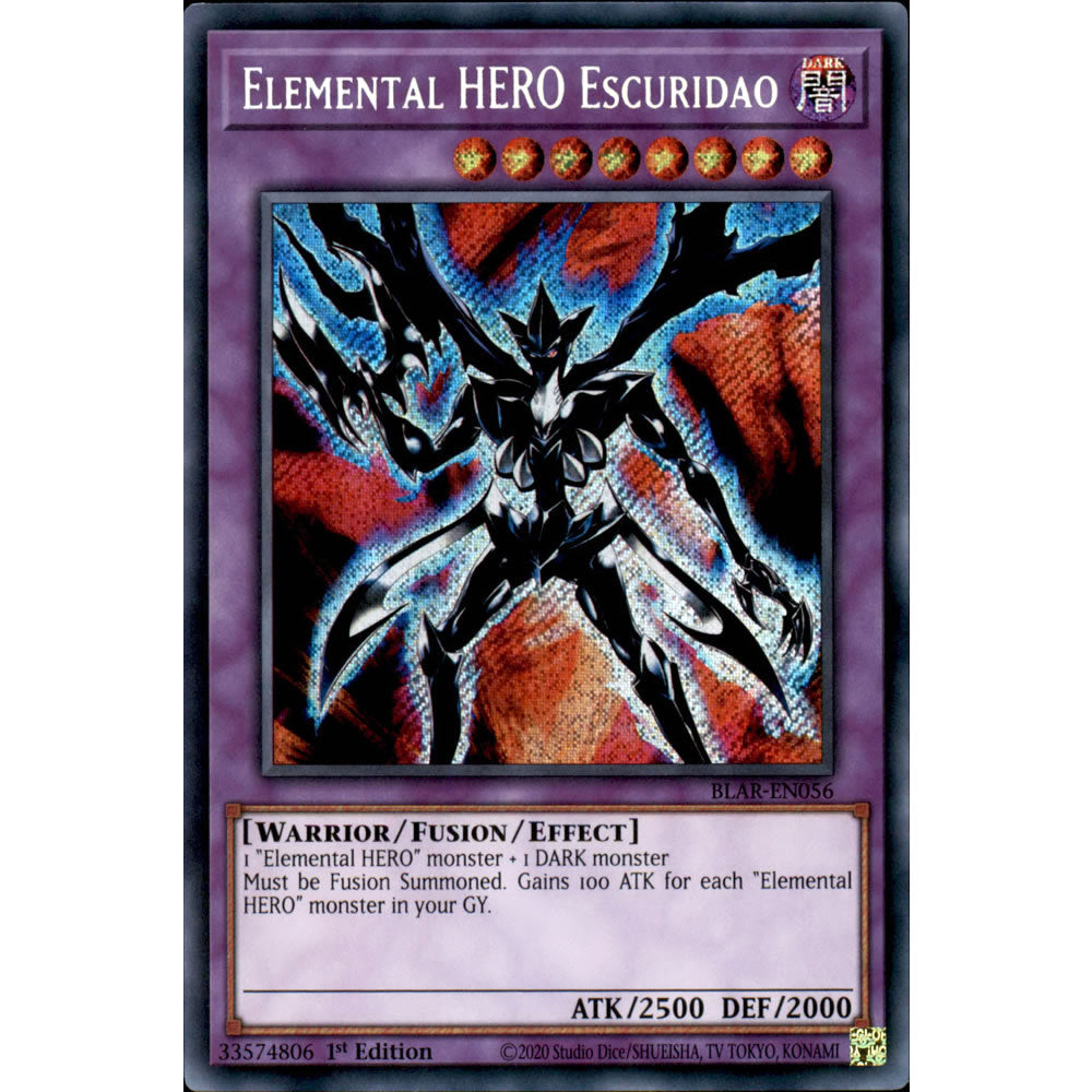 Elemental HERO Escuridao BLAR-EN056 Yu-Gi-Oh! Card from the Battles of Legend: Armageddon Set