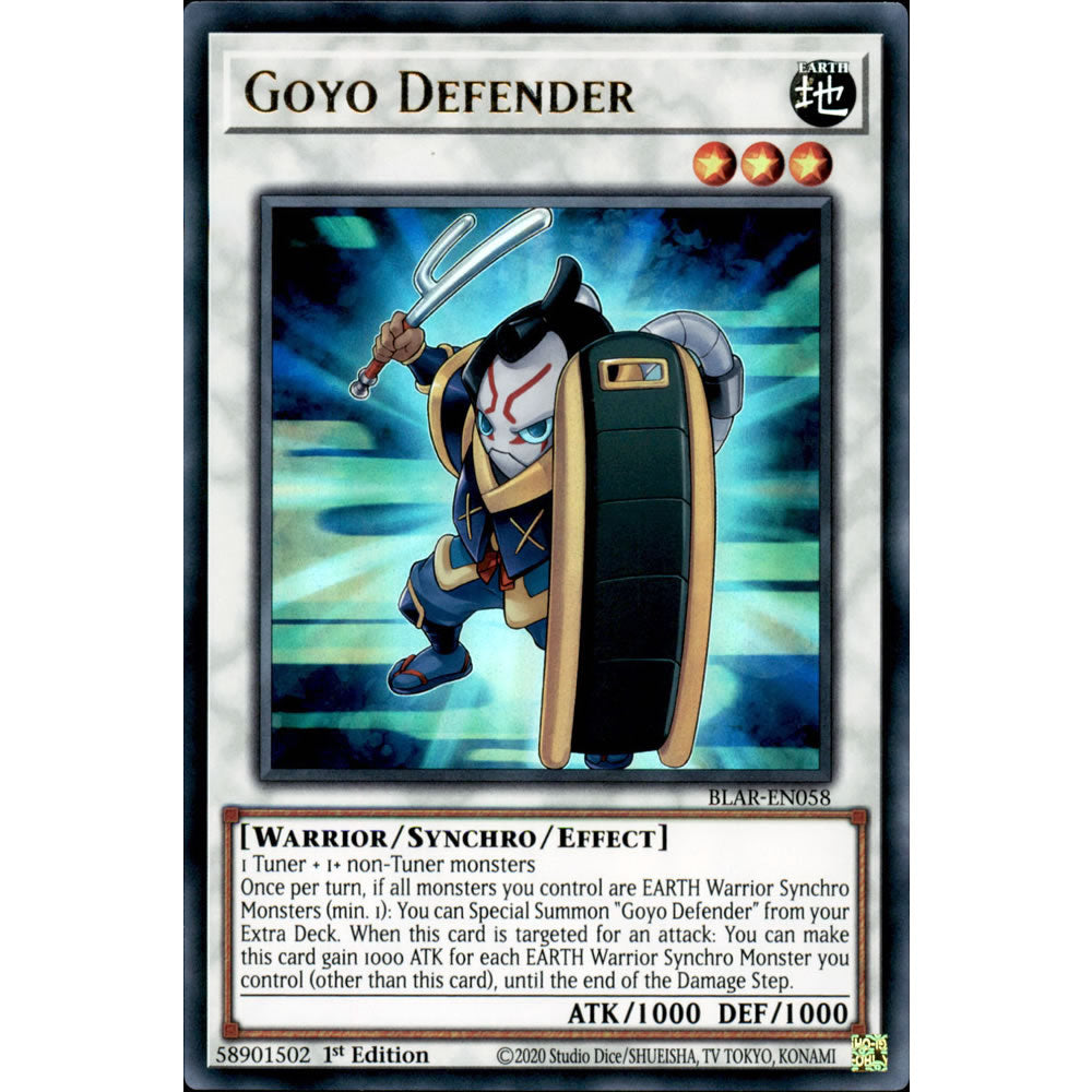 Goyo Defender BLAR-EN058 Yu-Gi-Oh! Card from the Battles of Legend: Armageddon Set