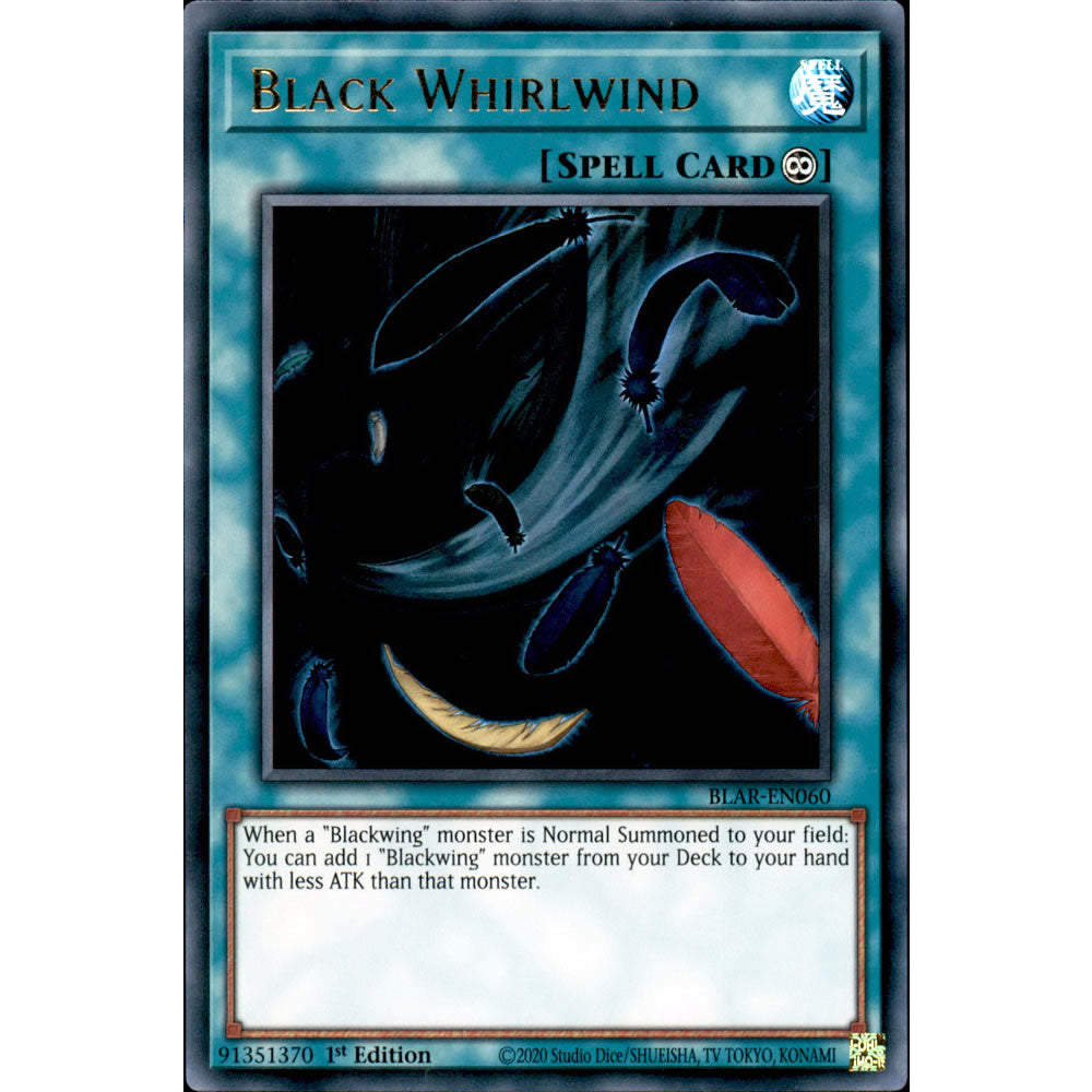 Black Whirlwind BLAR-EN060 Yu-Gi-Oh! Card from the Battles of Legend: Armageddon Set