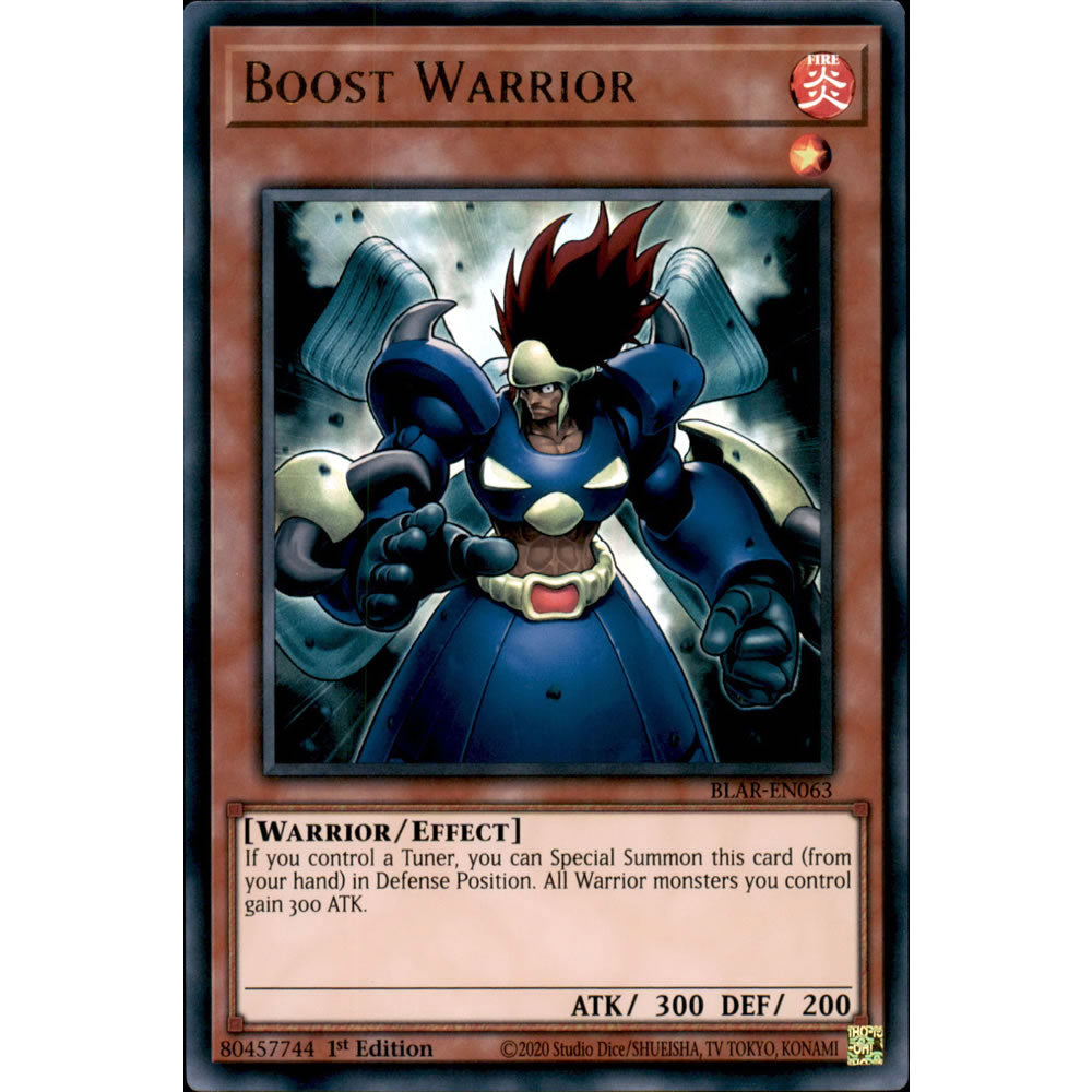 Boost Warrior BLAR-EN063 Yu-Gi-Oh! Card from the Battles of Legend: Armageddon Set