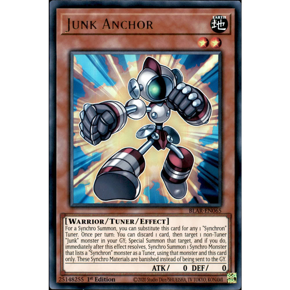 Junk Anchor BLAR-EN065 Yu-Gi-Oh! Card from the Battles of Legend: Armageddon Set