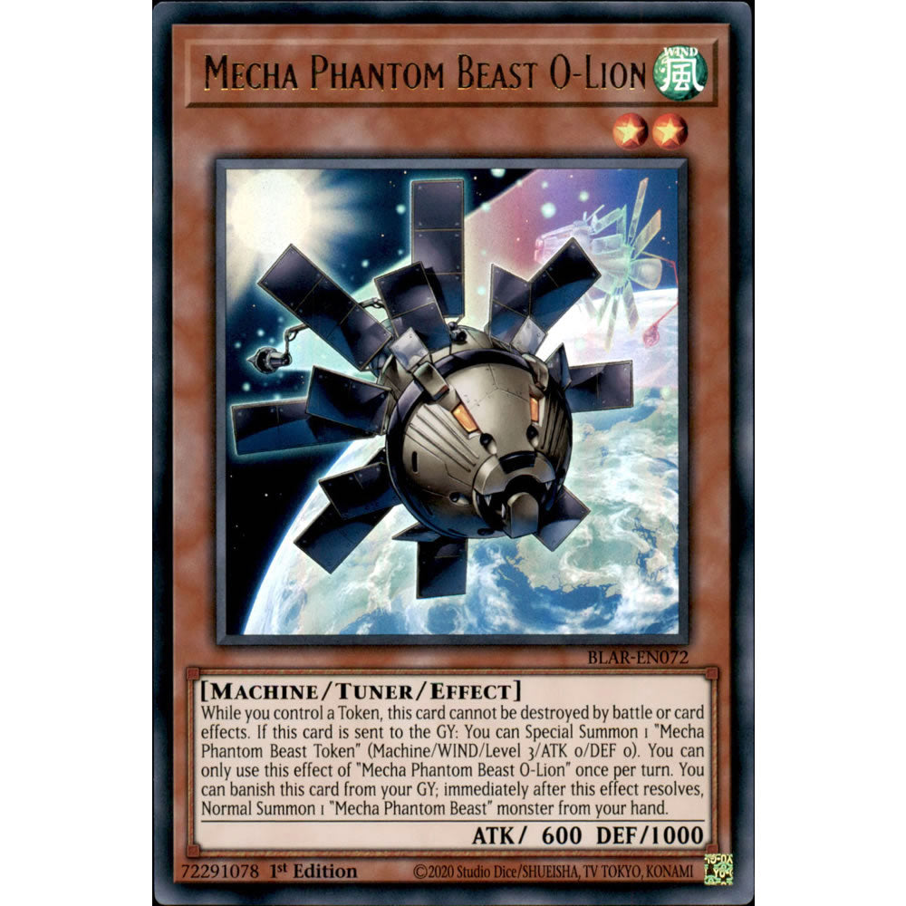 Mecha Phantom Beast O-Lion BLAR-EN072 Yu-Gi-Oh! Card from the Battles of Legend: Armageddon Set