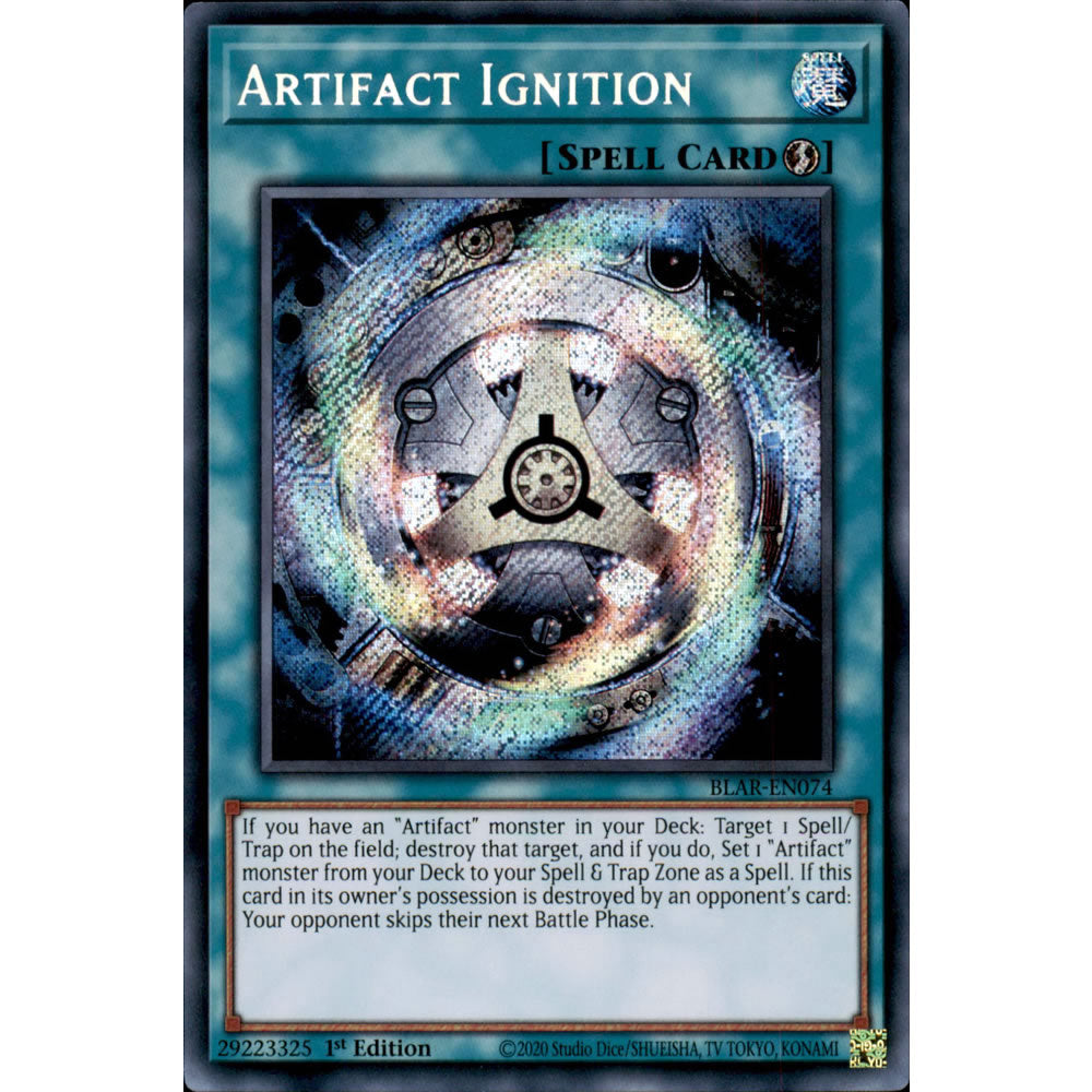 Artifact Ignition BLAR-EN074 Yu-Gi-Oh! Card from the Battles of Legend: Armageddon Set