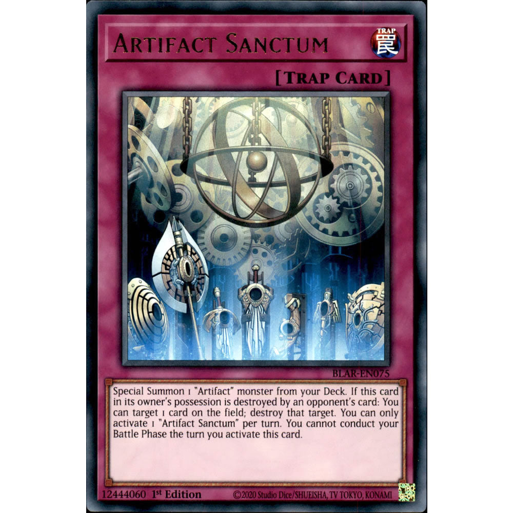 Artifact Sanctum BLAR-EN075 Yu-Gi-Oh! Card from the Battles of Legend: Armageddon Set