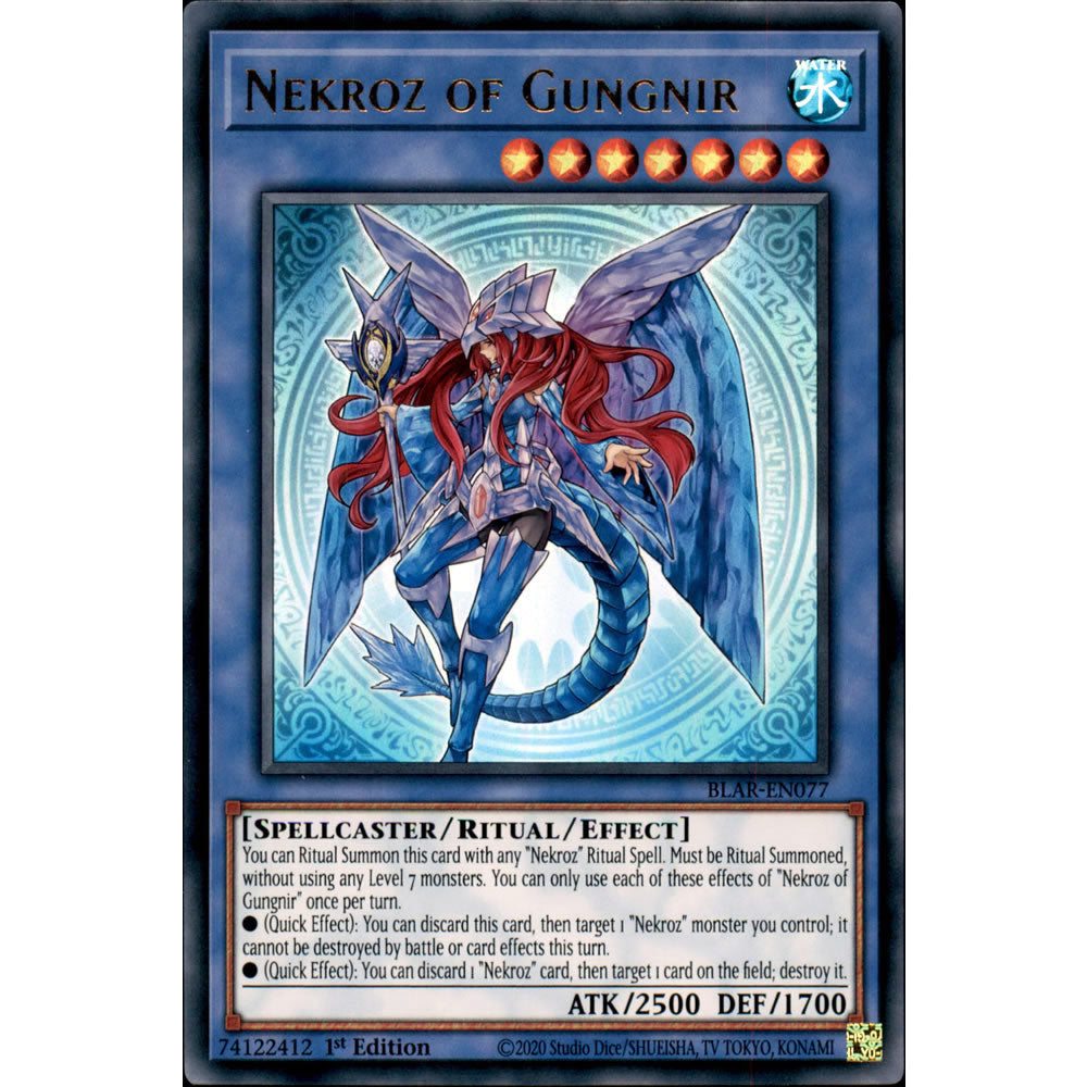 Nekroz of Gungnir BLAR-EN077 Yu-Gi-Oh! Card from the Battles of Legend: Armageddon Set