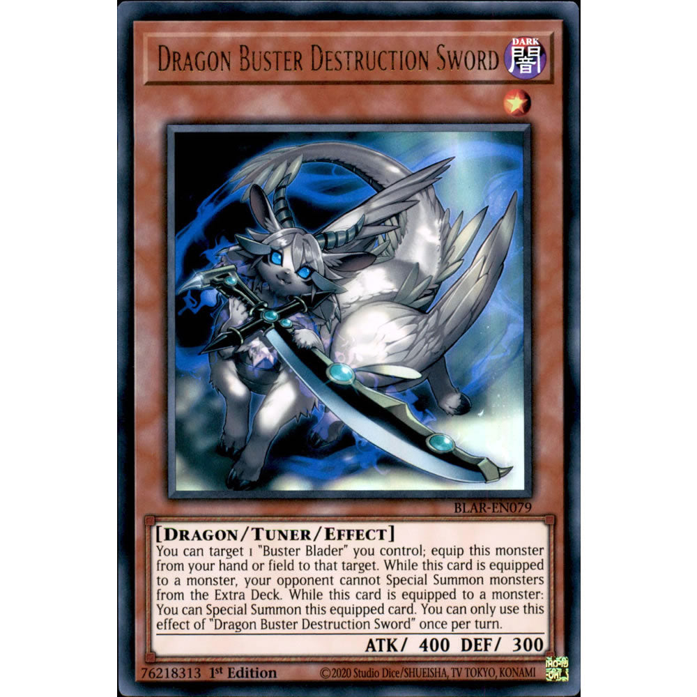 Dragon Buster Destruction Sword BLAR-EN079 Yu-Gi-Oh! Card from the Battles of Legend: Armageddon Set