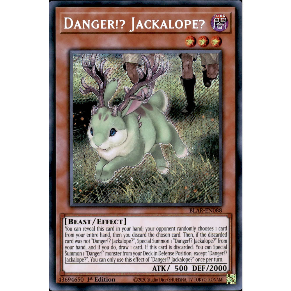 Danger!? Jackalope? BLAR-EN088 Yu-Gi-Oh! Card from the Battles of Legend: Armageddon Set