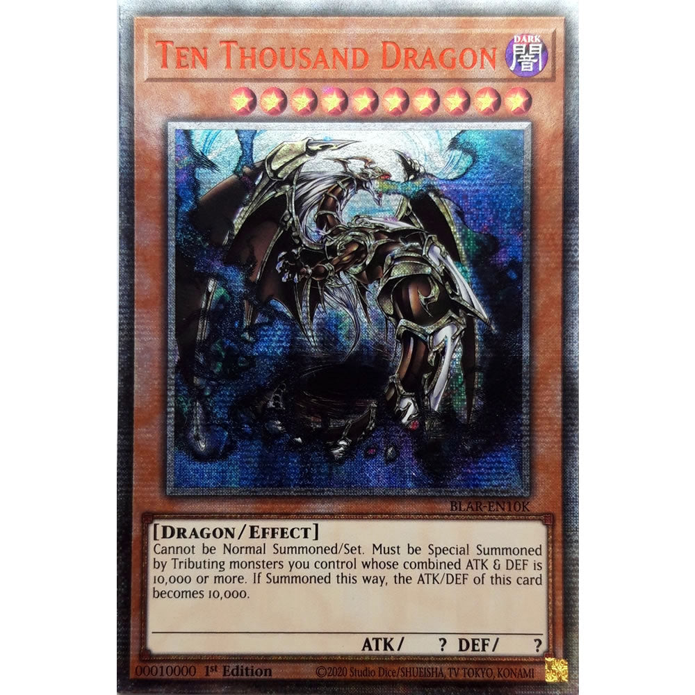 Ten Thousand Dragon BLAR-EN10K Yu-Gi-Oh! Card from the Battles of Legend: Armageddon Set
