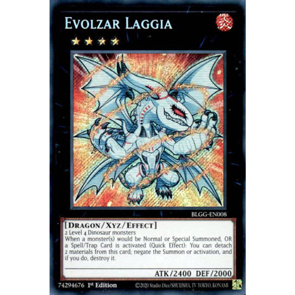 Evolzar Laggia BLGG-EN008 Yu-Gi-Oh! Card from the Battles of Legend: Glorious Gallery Set