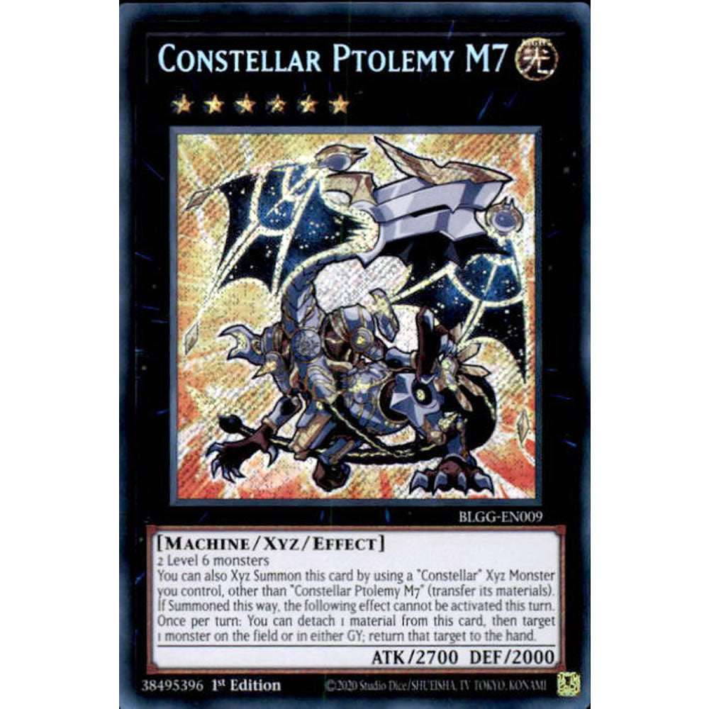 Constellar Ptolemy M7 BLGG-EN009 Yu-Gi-Oh! Card from the Battles of Legend: Glorious Gallery Set