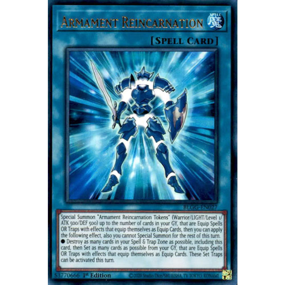 Armament Reincarnation BLGG-EN027 Yu-Gi-Oh! Card from the Battles of Legend: Glorious Gallery Set