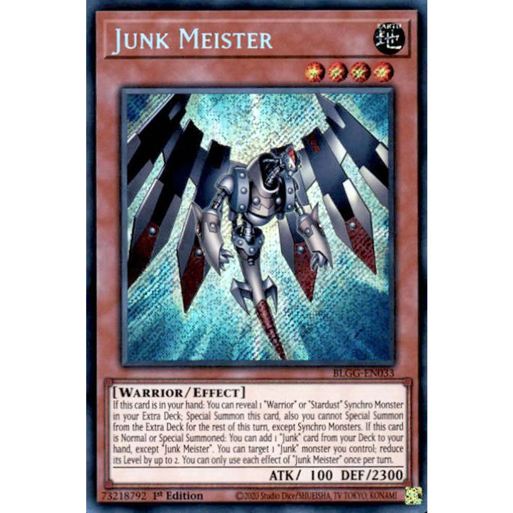 Junk Meister BLGG-EN033 Yu-Gi-Oh! Card from the Battles of Legend: Glorious Gallery Set